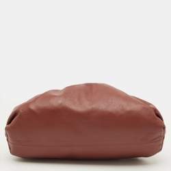 Pre Owned Bottega Veneta Brown Leather Classic The Pouch Clutch