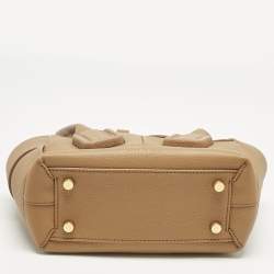 Pre Owned Bottega Veneta Brown Leather Mini Arco Top Handle Bag