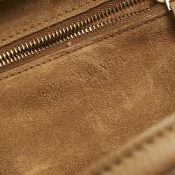 Pre Owned Bottega Veneta Brown Leather Mini Arco Top Handle Bag
