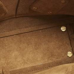 Pre Owned Bottega Veneta Brown Leather Mini Arco Top Handle Bag