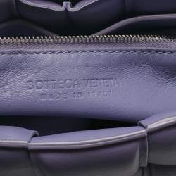 Pre Owned Bottega Veneta Lilac Leather Cassette Padded Shoulder Bag