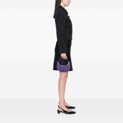 Pre Owned Bottega Veneta Purple Small Nappa Intrecciato Turn Pouch