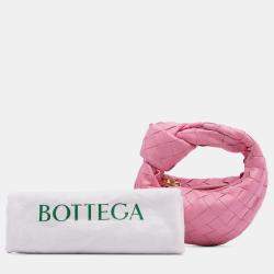 Pre Owned Bottega Veneta Pink Candy Nappa Intrecciato Jodie