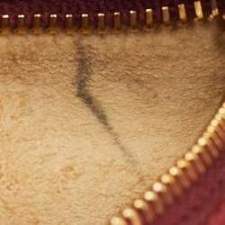 Pre Owned Bottega Veneta Red Intrecciato Leather Small Veneta Hobo