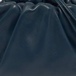 Pre Owned Bottega Veneta Blue Leather Mini The Pouch Bag