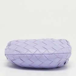 Pre Owned Bottega Veneta Lilac Intrecciato Leather Micro Candy Jodie Bag