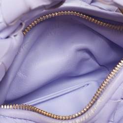Pre Owned Bottega Veneta Lilac Intrecciato Leather Micro Candy Jodie Bag