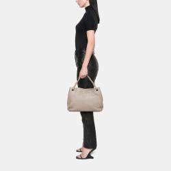 Pre Owned Bottega Veneta Beige Brown Medium Nappa Intrecciato Garda Tote