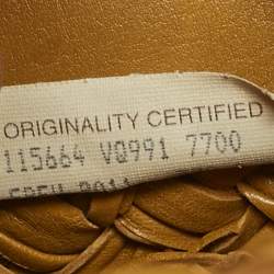 Pre Owned Bottega Veneta Mustard Intrecciato Leather Limited Edition 209/750 Cabat Tote