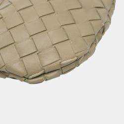 Pre Owned Bottega Veneta Brown Baby Lambskin Intrecciato Sardine