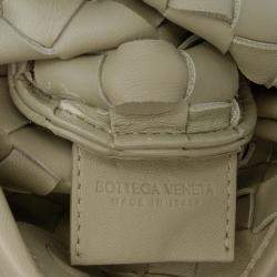 Pre Owned Bottega Veneta Brown Baby Lambskin Intrecciato Sardine