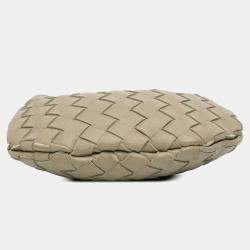 Pre Owned Bottega Veneta Brown Baby Lambskin Intrecciato Sardine