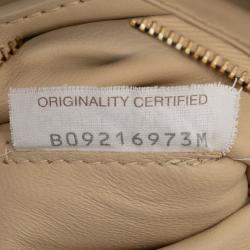 Pre Owned Bottega Veneta Brown Nappa Intrecciato Padded Chain Cassette Satchel