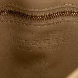 Pre Owned Bottega Veneta Brown Nappa Intrecciato Padded Chain Cassette Satchel