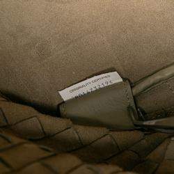 Pre Owned Bottega Veneta Brown Nappa Intrecciato Tote