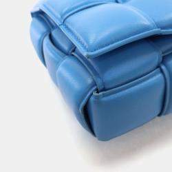 Pre Owned Bottega Veneta Blue Padded Cassette