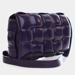 Pre Owned Bottega Veneta Purple Cassette Bag
