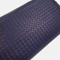 Pre Owned Bottega Veneta Purple Intrecciato Roma Tote Bag