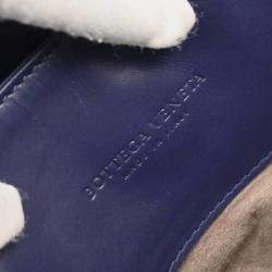 Pre Owned Bottega Veneta Purple Intrecciato Roma Tote Bag