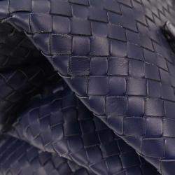 Pre Owned Bottega Veneta Purple Intrecciato Roma Tote Bag