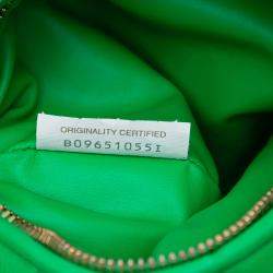 Pre Owned Bottega Veneta Green Mini Nappa Intrecciato Jodie