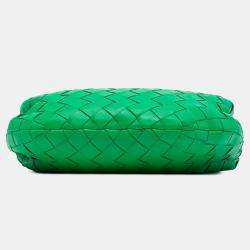 Pre Owned Bottega Veneta Green Mini Nappa Intrecciato Jodie