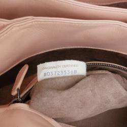 Pre Owned Bottega Veneta Beige Small Nappa Intrecciato Roma Satchel