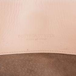 Pre Owned Bottega Veneta Beige Small Nappa Intrecciato Roma Satchel