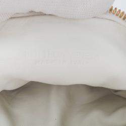Pre Owned Bottega Veneta White Mini Nappa Puffy Jodie
