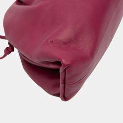 Pre Owned Bottega Veneta Purple Lambskin The Mini Pouch Crossbody