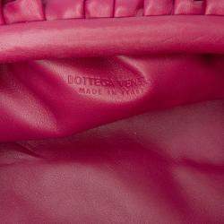 Pre Owned Bottega Veneta Purple Lambskin The Mini Pouch Crossbody