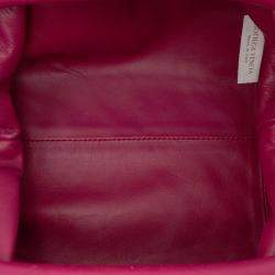 Pre Owned Bottega Veneta Purple Lambskin The Mini Pouch Crossbody