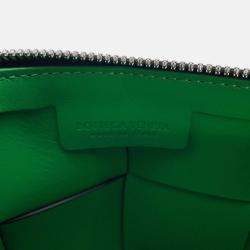 Pre Owned Bottega Veneta Maxi Intrecciato Cassette Black/Green Leather Camera Bag