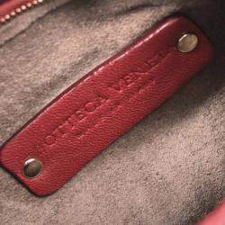 Pre Owned Bottega Veneta Bordeaux Intrecciato Hobo Handbag
