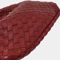 Pre Owned Bottega Veneta Bordeaux Intrecciato Hobo Handbag