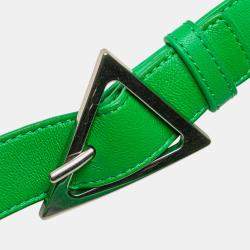Pre Owned Bottega Veneta Green Small Nappa Intrecciato Padded Cassette Crossbody