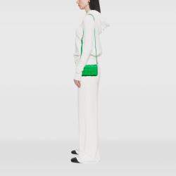 Pre Owned Bottega Veneta Green Small Nappa Intrecciato Padded Cassette Crossbody