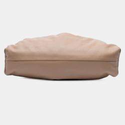 Pre Owned Bottega Veneta Brown Lambskin The Pouch