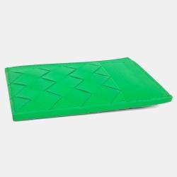 Pre Owned Bottega Veneta Green Leather card wallet