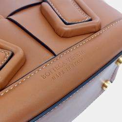 Pre Owned Bottega Veneta Brown Leather Arco Mini