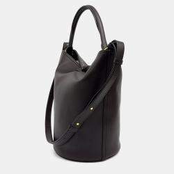 Pre Owned Bottega Veneta Brown Leather Liberta Bucket Bag