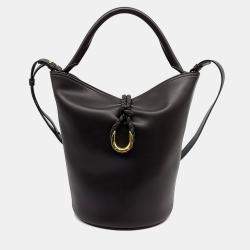 Pre Owned Bottega Veneta Brown Leather Liberta Bucket Bag