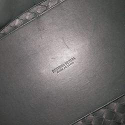 Pre Owned Bottega Veneta Green Leather Andiamo Large