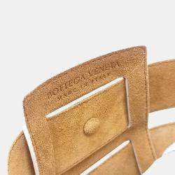 Pre Owned Bottega Veneta White Leather The Shell Tote Bag