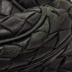 مملوكة مسبقًا Bottega Veneta Black Intrecciato Leather Crossbody Bag