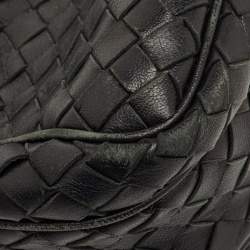 مملوكة مسبقًا Bottega Veneta Black Intrecciato Leather Crossbody Bag