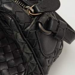 مملوكة مسبقًا Bottega Veneta Black Intrecciato Leather Crossbody Bag