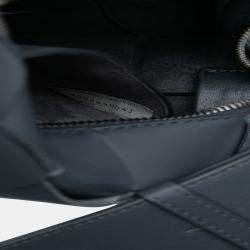 Pre Owned Bottega Veneta Grey Small Lambskin Intrecciato Brick Cassette