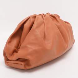 Pre Owned Bottega Veneta Clay Leather Large The Pouch Clutch