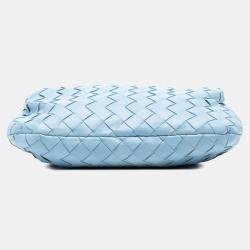 Pre Owned Bottega Veneta Blue Mini Nappa Intrecciato Jodie